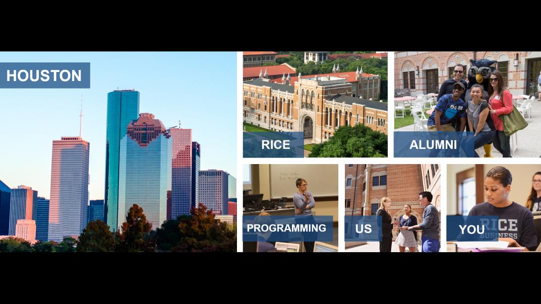 Rice University MBA Program - Presentation Design Success Stories